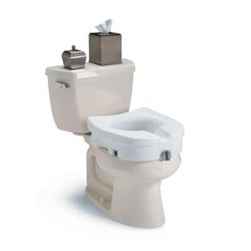 Clamp-On Raised Toilet Seat without Arms Image