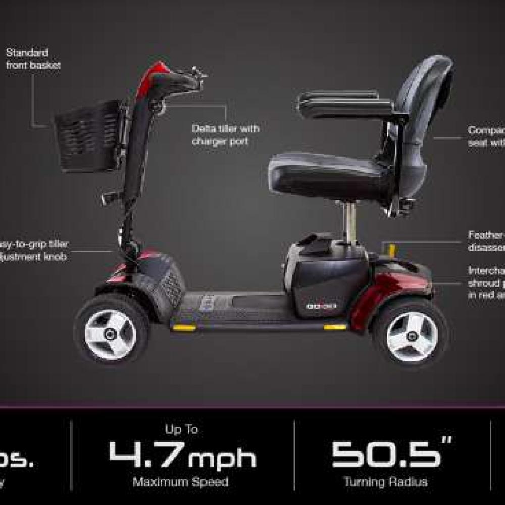 Go-Go Sport 4-Wheel Scooter Specs