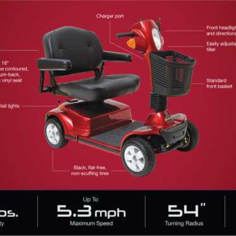 Maxima 4-Wheel Scooter Specs
