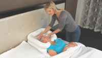 EZ Shamp Hair Washing Basin in Use