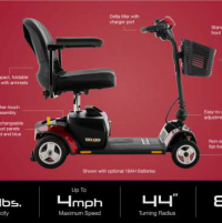 Go-Go Elite Traveller 4-Wheel Scooter Specs