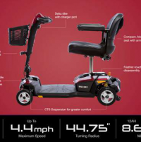 Go-Go LX with CTS Suspension 4-Wheel Scooter Specs