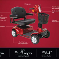 Maxima 4-Wheel Scooter Specs